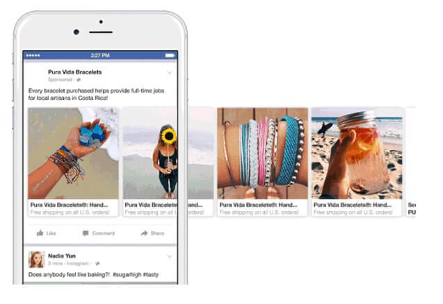 2. Carousel Ads